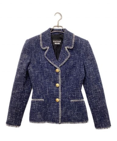 【美品】BOUTIQUE MOSCHINO モスキーノ ツイード コート 44 3087000138435421_01_4887w.jpeg