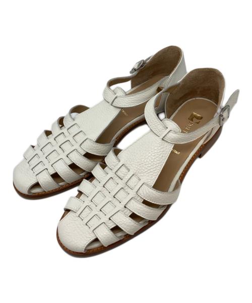 PASCUCCI（パスクッチ）PASCUCCI (パスクッチ) グルカサンダル ホワイト サイズ:24の古着・服飾アイテム