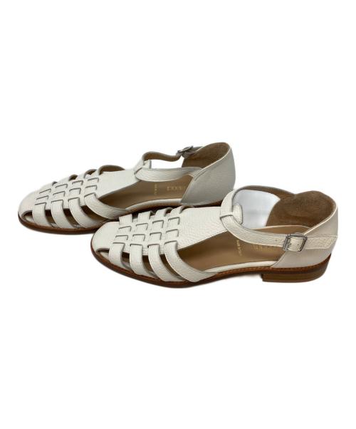PASCUCCI（パスクッチ）PASCUCCI (パスクッチ) グルカサンダル ホワイト サイズ:24の古着・服飾アイテム