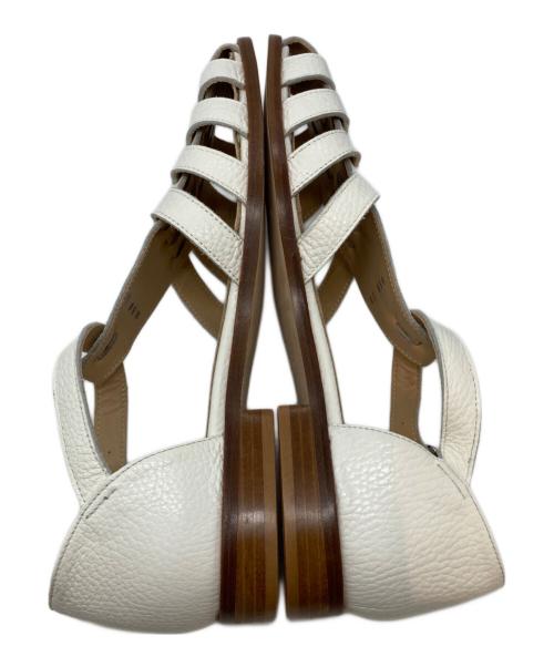PASCUCCI（パスクッチ）PASCUCCI (パスクッチ) グルカサンダル ホワイト サイズ:24の古着・服飾アイテム