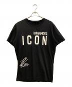 DSQUARED2ディースクエアード）の古着「ロゴTシャツ」｜ブラック