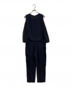 SHIPSシップス）の古着「フェイクスエードウエストタックワンピース」｜ネイビー