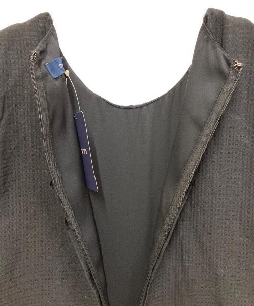 SHIPS（シップス）SHIPS (シップス) フェイクスエードウエストタックワンピース ネイビー サイズ:SIZE 38の古着・服飾アイテム