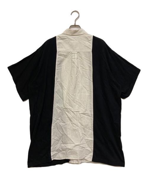 MM6 Maison Margiela（エムエムシックスメゾンマルジェラ）MM6 Maison Margiela (エムエムシックスメゾンマルジェラ) ドッキングシャツ ホワイト×ブラック サイズ:FREEの古着・服飾アイテム