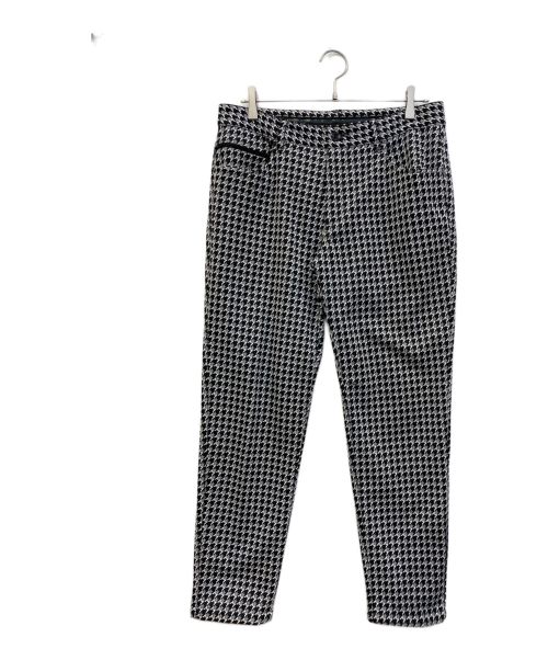 BEAMS GOLF（ビームスゴルフ）BEAMS GOLF (ビームスゴルフ) 千鳥格子ストレッチパンツ ホワイト×ブラック サイズ:SIZE　Lの古着・服飾アイテム