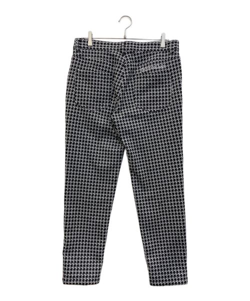 BEAMS GOLF（ビームスゴルフ）BEAMS GOLF (ビームスゴルフ) 千鳥格子ストレッチパンツ ホワイト×ブラック サイズ:SIZE　Lの古着・服飾アイテム