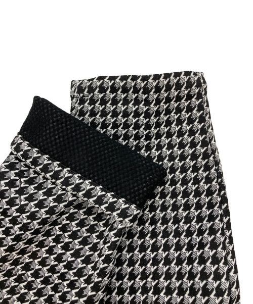 BEAMS GOLF（ビームスゴルフ）BEAMS GOLF (ビームスゴルフ) 千鳥格子ストレッチパンツ ホワイト×ブラック サイズ:SIZE　Lの古着・服飾アイテム