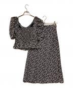 HER LIP TOハーリップトゥ）の古着「チェリーセットアップワンピース」｜ネイビー