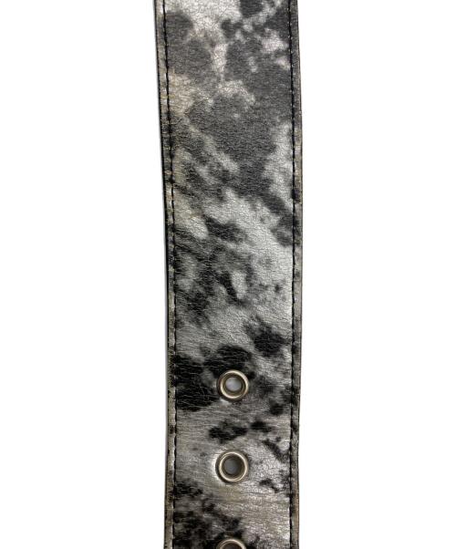 MARK&LONA（マークアンドロナ）MARK&LONA (マークアンドロナ) ベルト ブラック×シルバーの古着・服飾アイテム