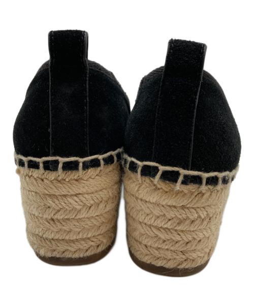 TORY BURCH（トリーバーチ）TORY BURCH (トリーバーチ) エスパドリーユサンダル ブラック サイズ:SIZE 24.5cmの古着・服飾アイテム