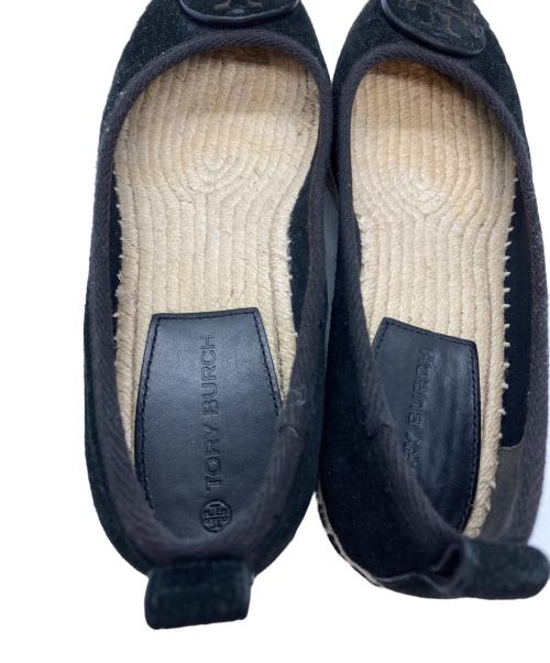 TORY BURCH（トリーバーチ）TORY BURCH (トリーバーチ) エスパドリーユサンダル ブラック サイズ:SIZE 24.5cmの古着・服飾アイテム