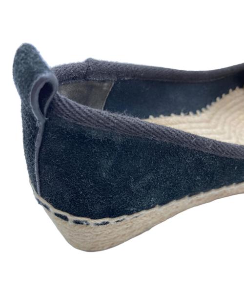 TORY BURCH（トリーバーチ）TORY BURCH (トリーバーチ) エスパドリーユサンダル ブラック サイズ:SIZE 24.5cmの古着・服飾アイテム