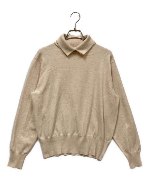 THOMAS MAGPIE（トーマス マグパイ）THOMAS MAGPIE (トーマス マグパイ) レイヤードニット ホワイト サイズ:SIZE 38の古着・服飾アイテム