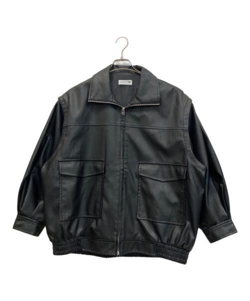 CIAOPANIC TYPY（チャオパニックティピー）CIAOPANIC TYPY (チャオパニックティピー) フェイクレザー2WAYスタンドブルゾン ブラック サイズ:SIZE Freeの古着・服飾アイテム