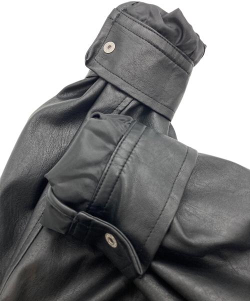 CIAOPANIC TYPY（チャオパニックティピー）CIAOPANIC TYPY (チャオパニックティピー) フェイクレザー2WAYスタンドブルゾン ブラック サイズ:SIZE Freeの古着・服飾アイテム