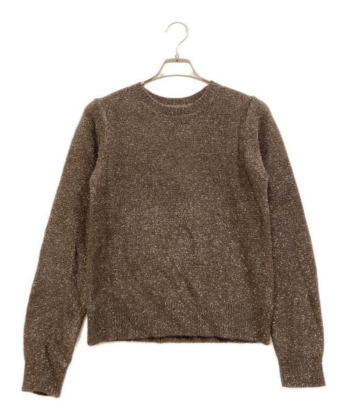 Spick and Span（スピックアンドスパン）Spick and Span (スピックアンドスパン) ラメモヘヤニット ブラウン サイズ:表記なしの古着・服飾アイテム