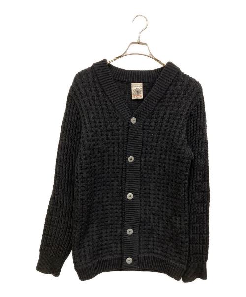 S.N.S. HERNING（エスエヌエスハーニング）S.N.S. HERNING (エスエヌエスハーニング) ウールカーディガン ブラック サイズ:表記なしの古着・服飾アイテム