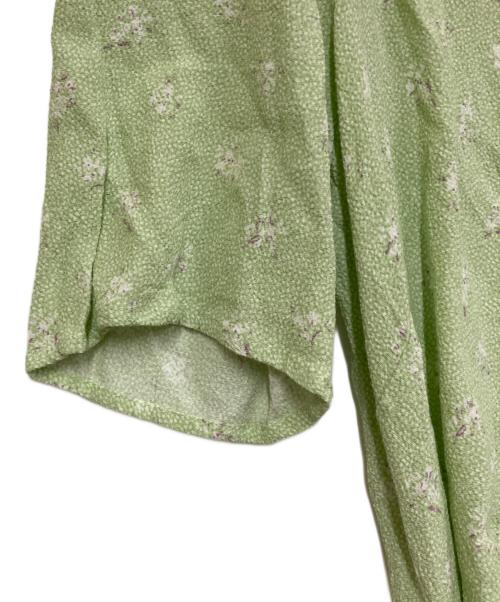Rouje（ルージュ）Rouje (ルージュ) 花柄ワンピース ライトグリーン サイズ:38の古着・服飾アイテム