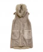 MOTOMACHI Zelalモトマチゼラール）の古着「リバーシブルロングムートンジレ」｜グレー