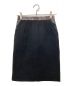 CELINE（セリーヌ）の古着「ウール切替スカート」｜ブラック