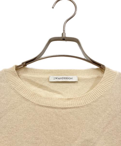 J.W.ANDERSON（ジェイダブリューアンダーソン）J.W.ANDERSON (ジェイダブリューアンダーソン) カシミヤニット アイボリー×ネイビー サイズ:SIZE Sの古着・服飾アイテム