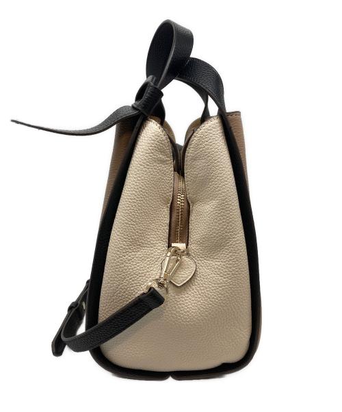 Kate Spade（ケイトスペード）Kate Spade (ケイトスペード) ノット カラーブロック ミディアム クロスボディ トート ブラウンの古着・服飾アイテム