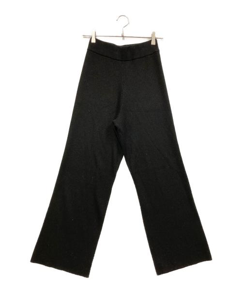 ESTNATION（エストネーション）ESTNATION (エストネーション) ニットパンツ ブラック サイズ:SIZE 38の古着・服飾アイテム
