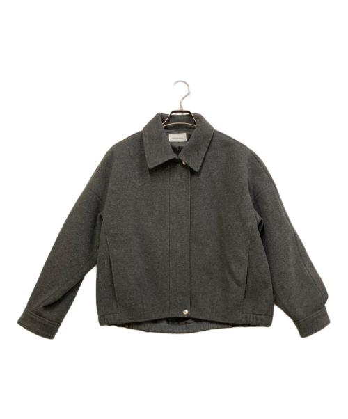 green label relaxing（グリーンレーベルリラクシング）green label relaxing (グリーンレーベルリラクシング) ジャージー フォルム ジップ ブルゾン グレー サイズ:SIZE 38の古着・服飾アイテム