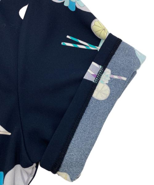 LEONARD SPORT（レオナール スポーツ）LEONARD SPORT (レオナール スポーツ) 柄ポロシャツ ネイビー サイズ:SIZE 42の古着・服飾アイテム