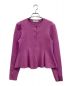 CELFORD（セルフォード）の古着「畦編みペプラムカーディガン」｜パープル