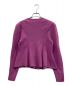 CELFORD (セルフォード) 畦編みペプラムカーディガン パープル サイズ:SIZE 36：3500円