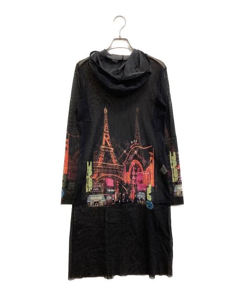JPG Jean Paul GAULTIER（ジャンポールゴルチエ）JPG Jean Paul GAULTIER (ジャンポールゴルチエ) 総柄ワンピース ブラック サイズ:SIZE 40の古着・服飾アイテム