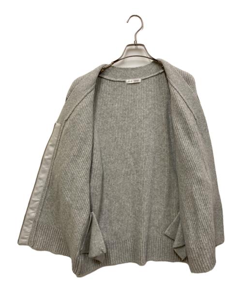 RAW FUDGE（ローファッジ）RAW FUDGE (ローファッジ) 異素材ミックスジップアップカーディガン グレー サイズ:SIZE Mの古着・服飾アイテム