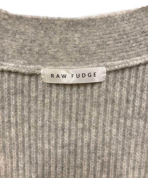 RAW FUDGE（ローファッジ）RAW FUDGE (ローファッジ) 異素材ミックスジップアップカーディガン グレー サイズ:SIZE Mの古着・服飾アイテム