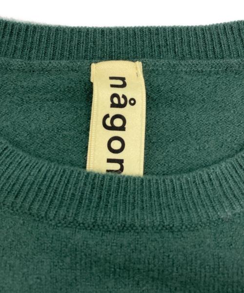 nagonstans（ナゴンスタンス）nagonstans (ナゴンスタンス) マキシニットドレス グリーン サイズ:SIZE 36の古着・服飾アイテム