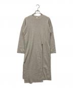 nagonstansナゴンスタンス）の古着「コットンカシミヤスリットニットワンピース」｜グレー