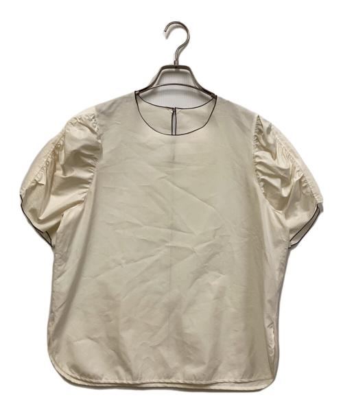 CYCLAS（シクラス）CYCLAS (シクラス) コットンシルク ボリューム パフスリーブ ホワイト サイズ:36の古着・服飾アイテム