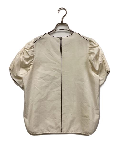 CYCLAS（シクラス）CYCLAS (シクラス) コットンシルク ボリューム パフスリーブ ホワイト サイズ:36の古着・服飾アイテム