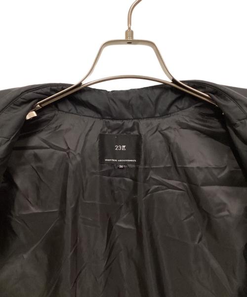 23区（ニジュウサンク）23区 (ニジュウサンク) ステッチレス ADSダウンコート ブラック サイズ:SIZE 36の古着・服飾アイテム