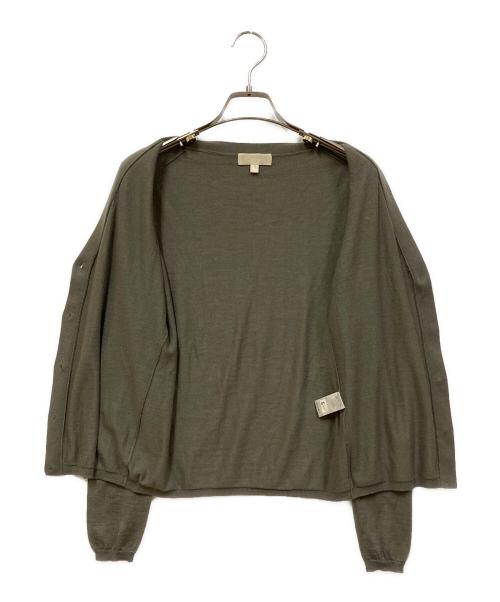 DRAWER（ドゥロワー）Drawer (ドゥロワー) カシミヤニット グレー サイズ:SIZE 2の古着・服飾アイテム