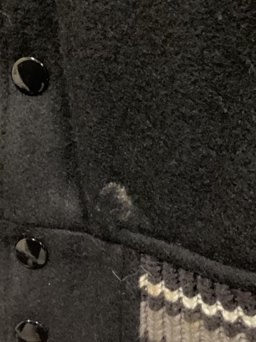 BEDWIN &THE HEARTBREAKERS（ベドウィンアンドザ ハートブレイカーズ）BEDWIN &THE HEARTBREAKERS (ベドウィンアンドザ ハートブレイカーズ) レザー切替スタジャン ブラック サイズ:SIZE 3の古着・服飾アイテム