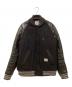BEDWIN &THE HEARTBREAKERS（ベドウィンアンドザ ハートブレイカーズ）の古着「レザー切替スタジャン」｜ブラック