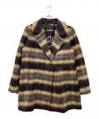 Desigualデシグアル）の古着「シャギーPコート」｜マルチカラー