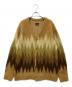 Needles（ニードルズ）の古着「Mohair Cardigan - Zigzag」｜イエロー×ベージュ