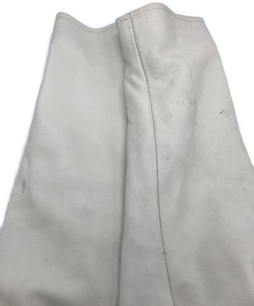 CROWS WORST（クローズ＆ワースト）CROWS WORST (クローズ＆ワースト) ダブルライダースジャケット ホワイト サイズ:SIZE 40の古着・服飾アイテム