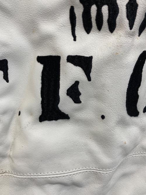 CROWS WORST（クローズ＆ワースト）CROWS WORST (クローズ＆ワースト) ダブルライダースジャケット ホワイト サイズ:SIZE 40の古着・服飾アイテム