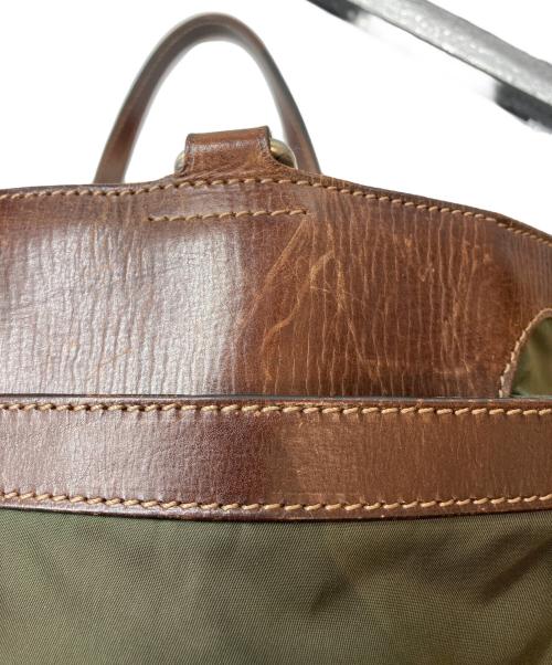 Daniel&Bob（ダニエル＆ボブ）Daniel&Bob (ダニエル＆ボブ) ナイロンレザートートバッグ カーキの古着・服飾アイテム