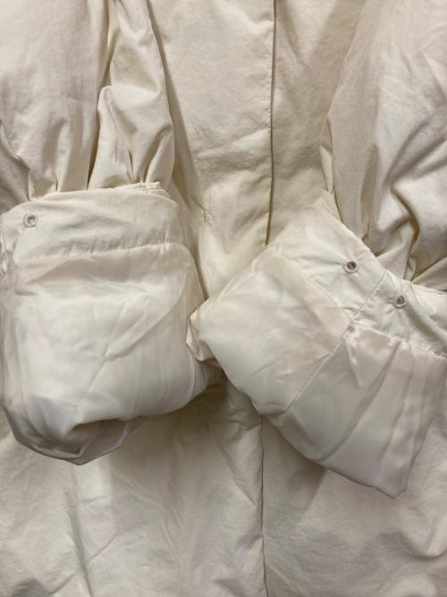 green label relaxing（グリーンレーベルリラクシング）green label relaxing (グリーンレーベルリラクシング) ノーカラー撥水ダウンコート アイボリー サイズ:SIZE 38の古着・服飾アイテム