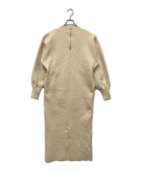 Adam et Rope（アダム エ ロペ）Adam et Rope (アダム エ ロペ) フォルムニットワンピース ベージュ サイズ:SIZE Freeの古着・服飾アイテム