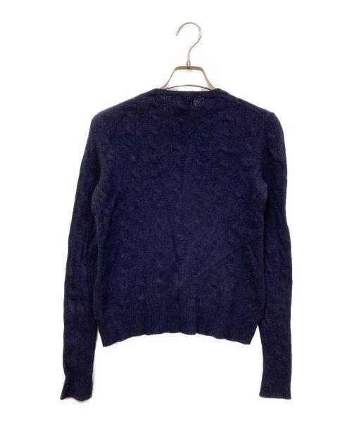 POLO RALPH LAUREN（ポロ・ラルフローレン）POLO RALPH LAUREN (ポロ・ラルフローレン) カシミヤ混ニット ネイビー サイズ:SIZE Sの古着・服飾アイテム